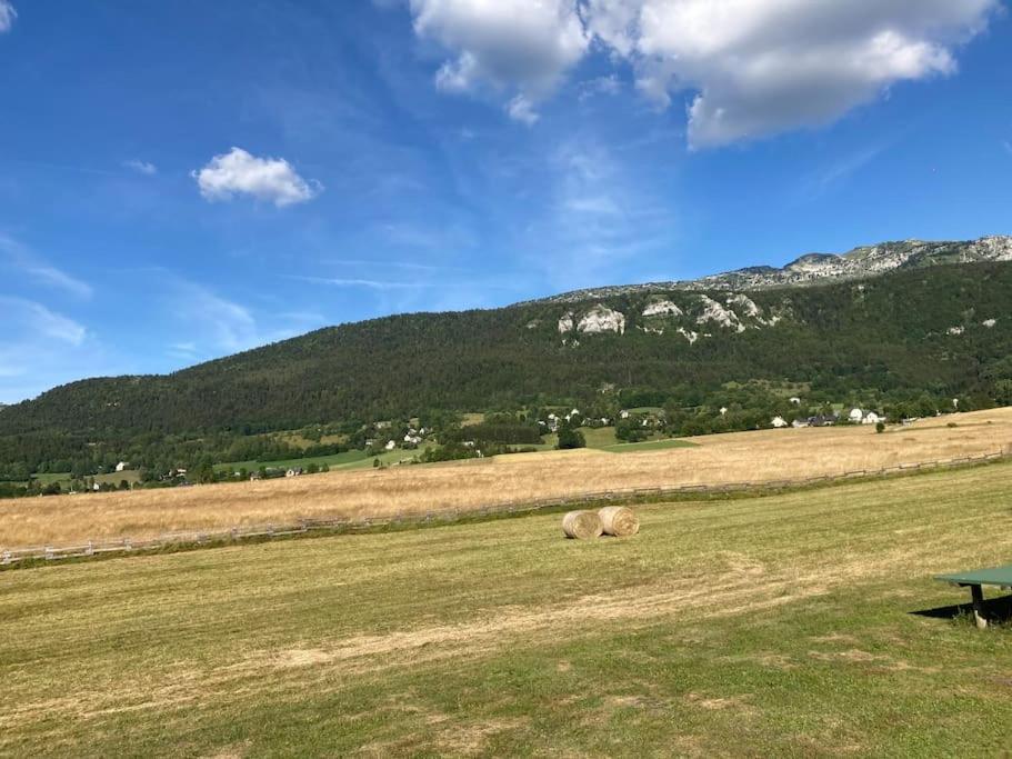 Chalet Cosy, Belle Vue, Dans Le Massif Du Vercors 朗桑韦科尔 外观 照片